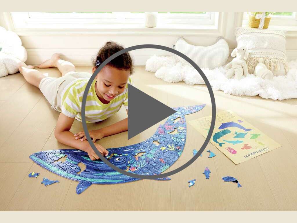 Humpback Whale Shimmer Floor Puzzle - 200pcs Humpback Whale Shimmer Floor Puzzle - 200pcs