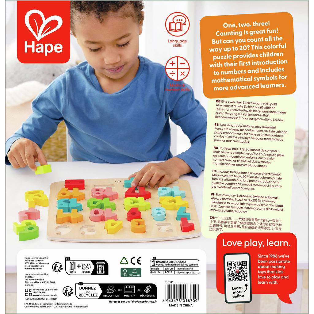 Puzzle mit Zahlen und Rechensymbolen Puzzle mit Zahlen und Rechensymbolen